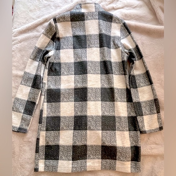 NWT Vero Moda Katrine Brushed Check Jacket Carson Knit Size M - Picture 5 of 8